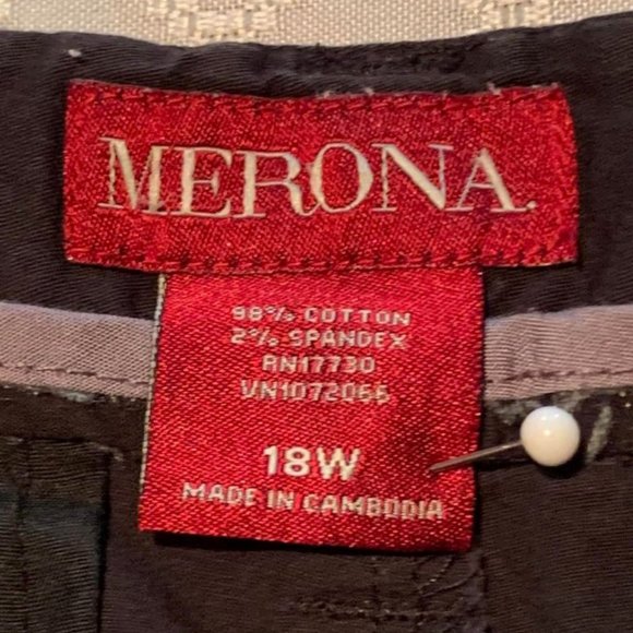 Size 18W Merona Black 4 Pocket Shorts - Picture 5 of 7